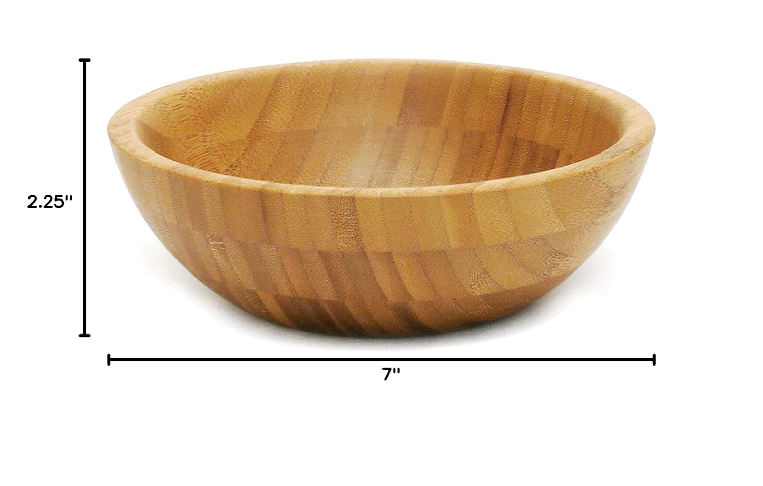Lipper International Bamboo Wood Salad Bowl, Small, curacao Ubuy