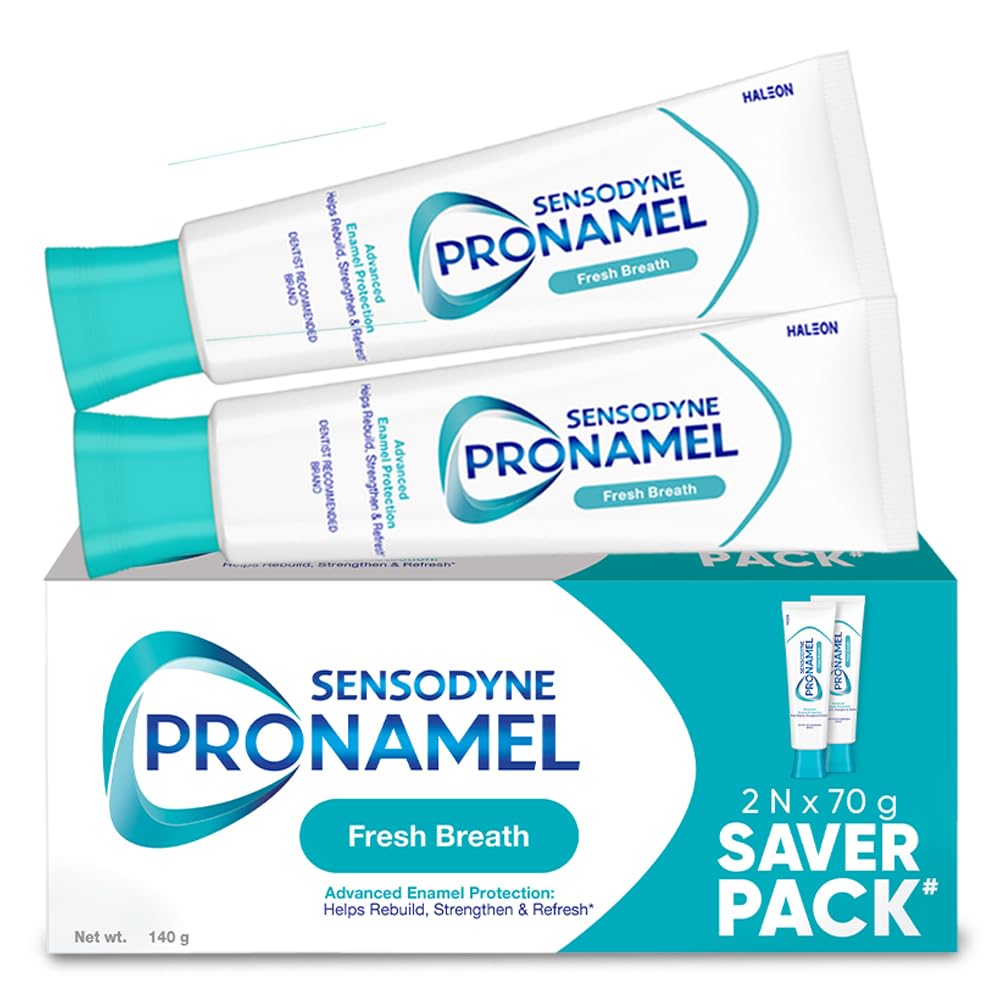 Sensodyne Pronamel Enamel Protection Toothpaste 140g (2 x 70g) Combo Pack | Tooth paste for Cavity Protection, Fresh Breath | 2X Enamel Strengthening | Dentist Recommended | SLS Free