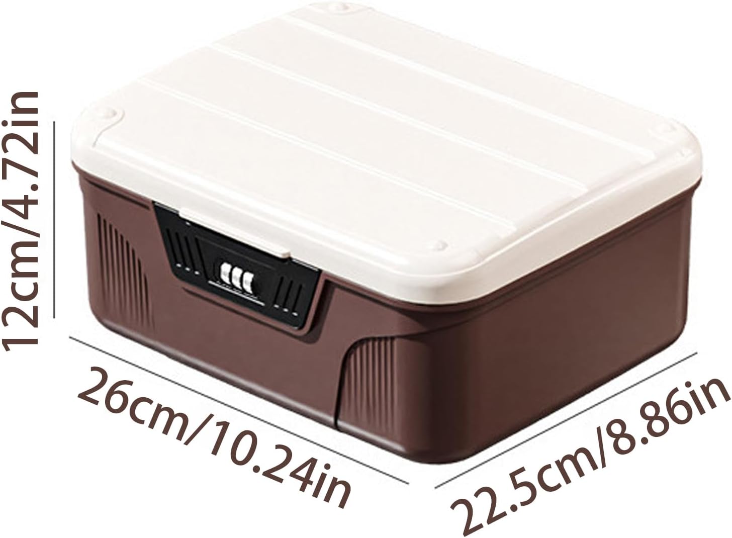 ロック可能な薬箱 - コンビネーションセーフボックス、オーガナイザーポータブルパスワード | 書類、ファイルフォルダー、コレクション