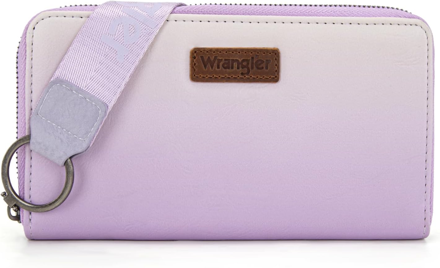 Wrangler Purple Wallet for Women RFID Wallets, Card Cases & Money Organizers Ladies Female Large Wristlet Wallet Chic Phone Credit Card Clutch Wallets with Smooth Zipper and ID Window - Image 3