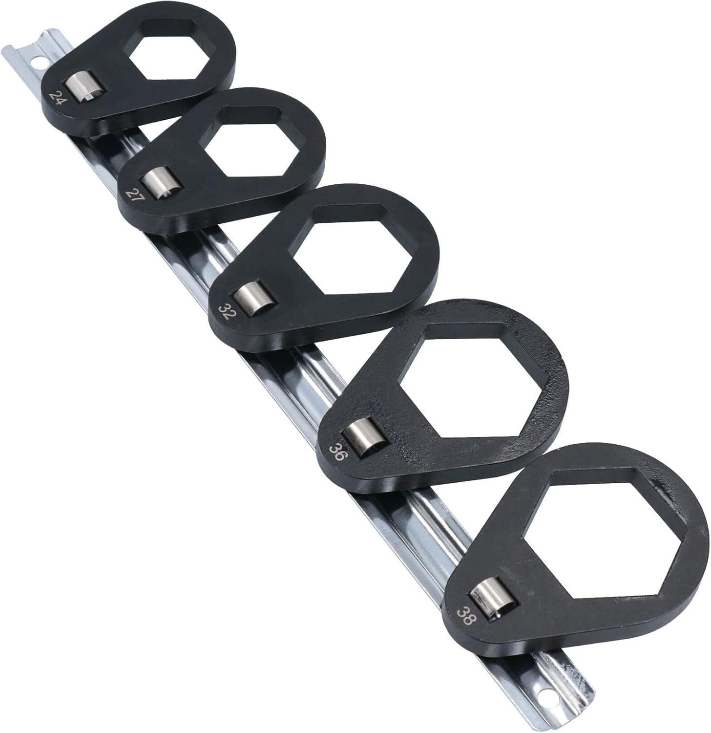 Oil Filter Offset Cap Wrench Set Remove Removal Metric 24-38mm 5pc Crowfeet