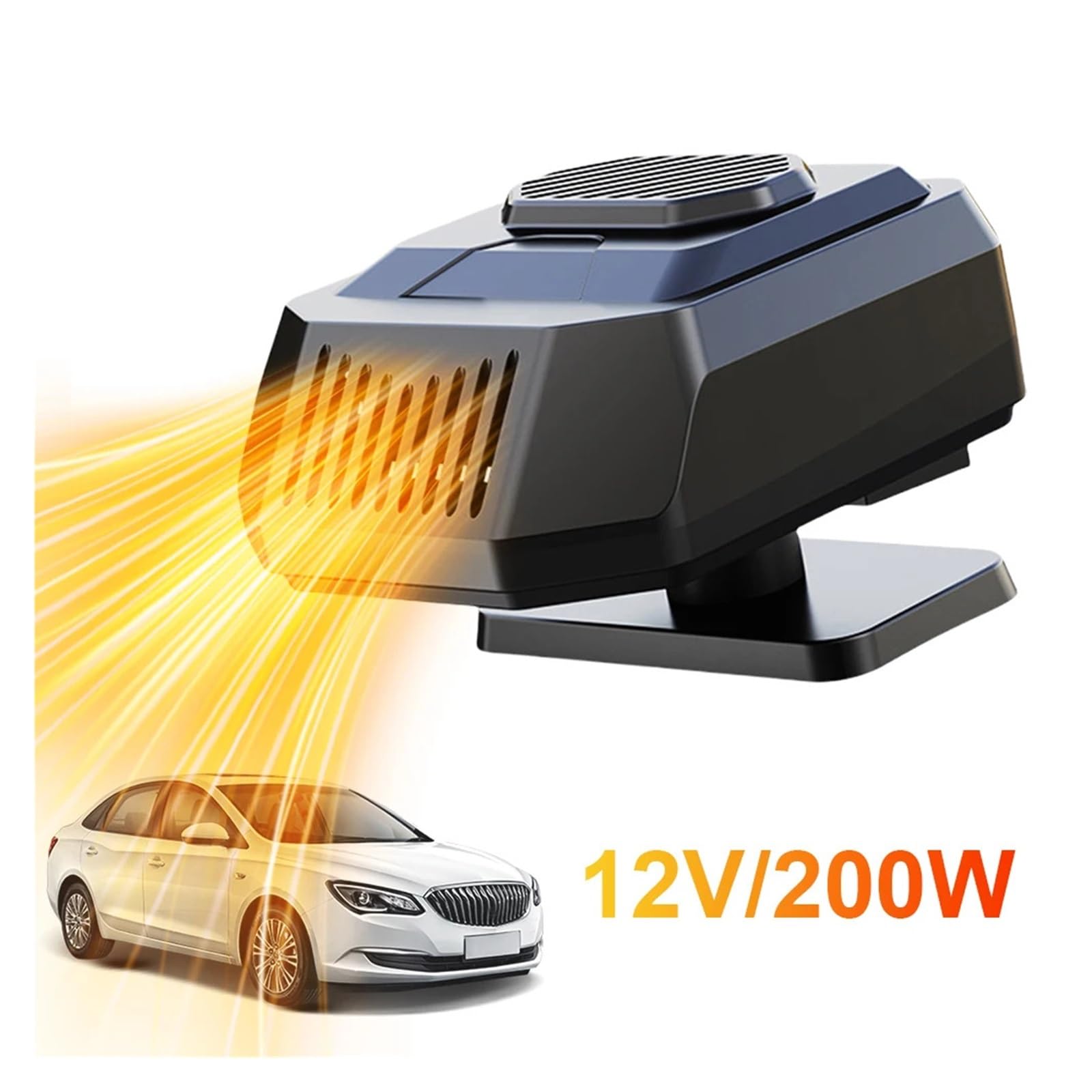 12V/24V Auto-Heizlüfter, Auto-Scheibenentfeuchter, Schnellheiz-Heißluftgebläse, Antibeschlag-Windschutzscheiben-Entfroster(12V)