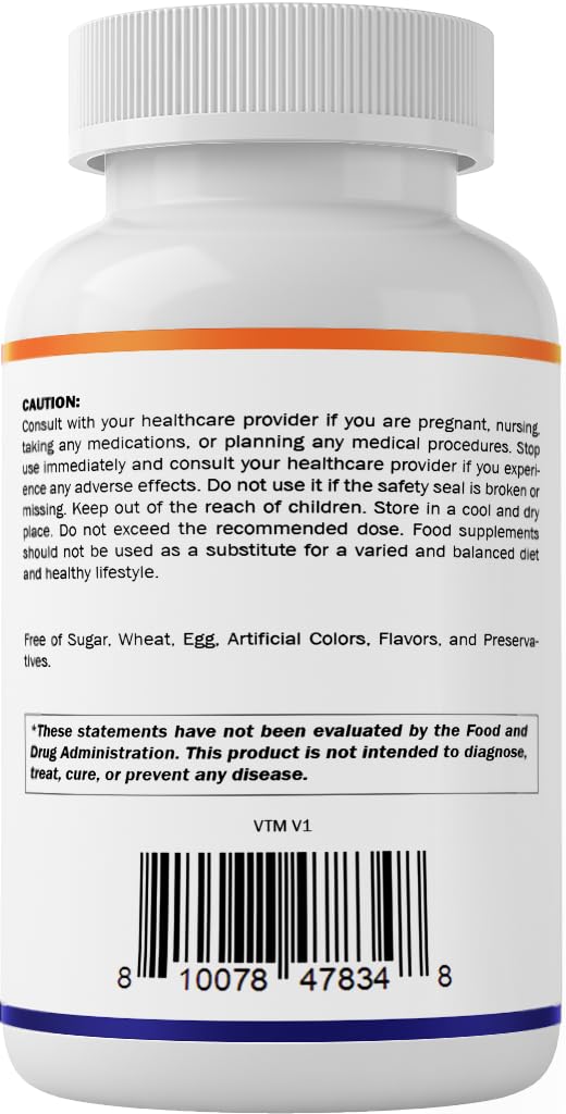 Vitamatic L-Arginine 500 mg, 180 Vegetable Capsules, Made in USA — Amazon image 9