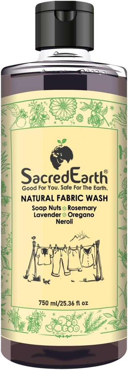 Natural Fabric Liquid Wash With Soap Nuts, Rosemary, Lavender, Oregano And Neroli (750 Ml)