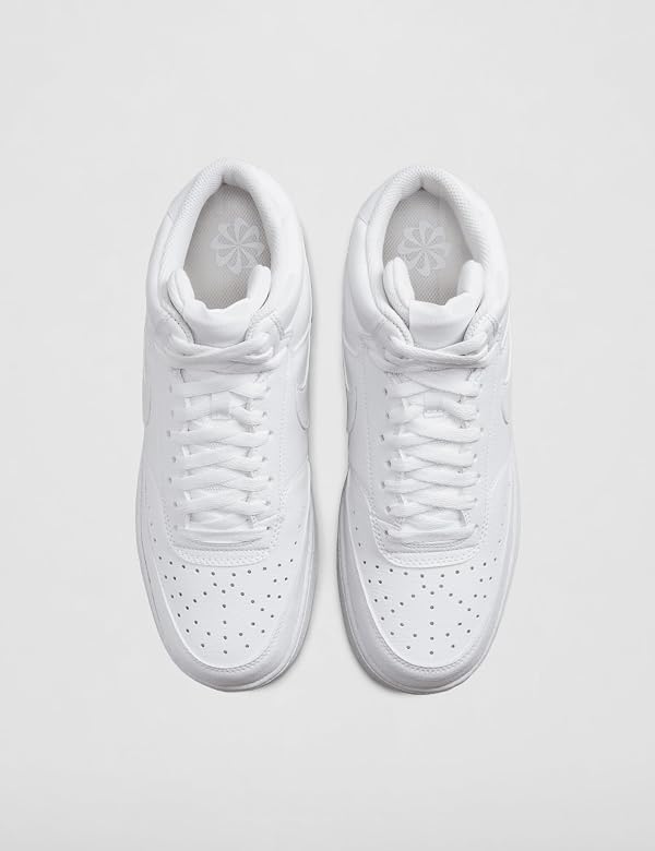 Nike Men's Court Vision Mid Next Nature Shoes, White/White-White, 7 by Nike - Used condition - Image 5