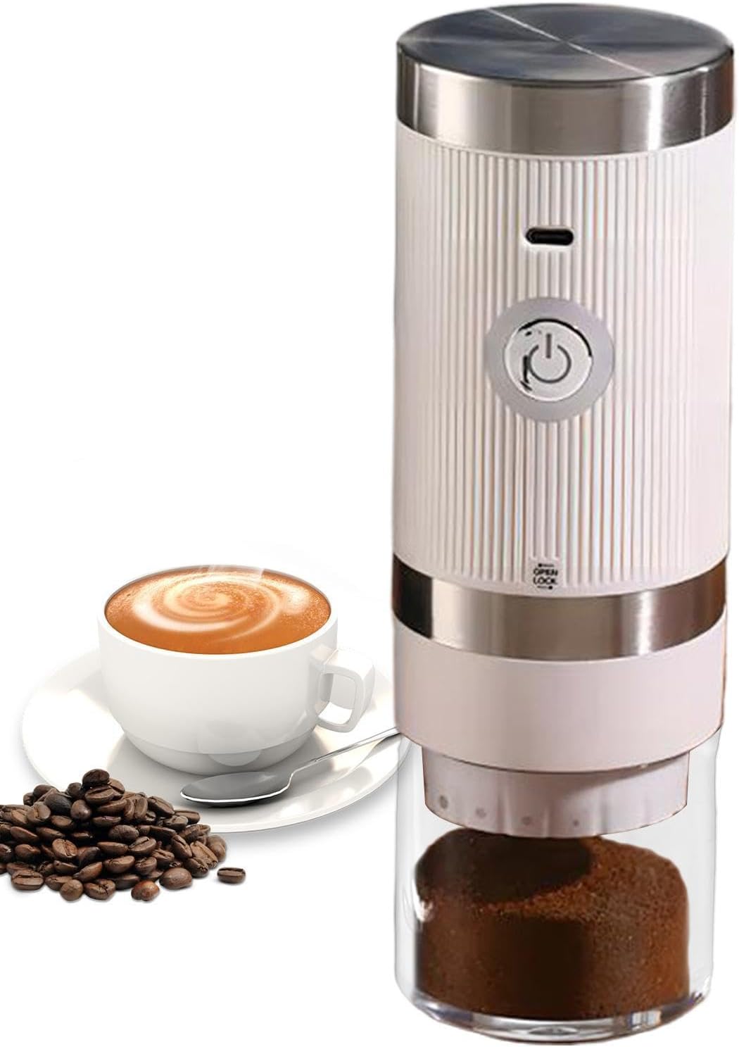 Espresso Bean Grinder Rechargeable Conical Burr Grinder