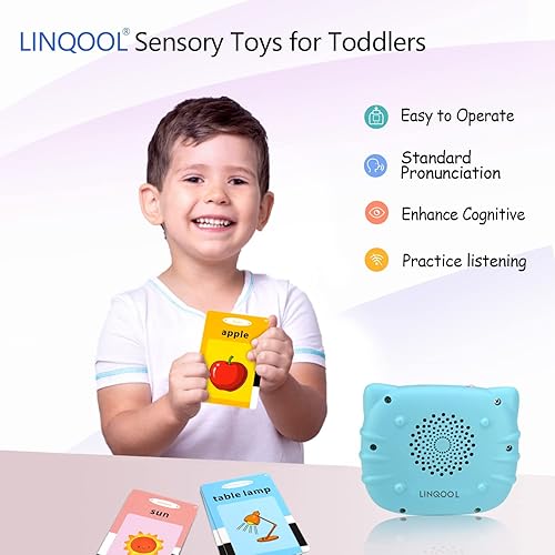 Miniatura 2 de LinQool Tarjetas flash juguetes de aprendizaje para niños de 1 2 3 4 años recursos de aprendizaje electrónicos juguetes educativos electrónicos