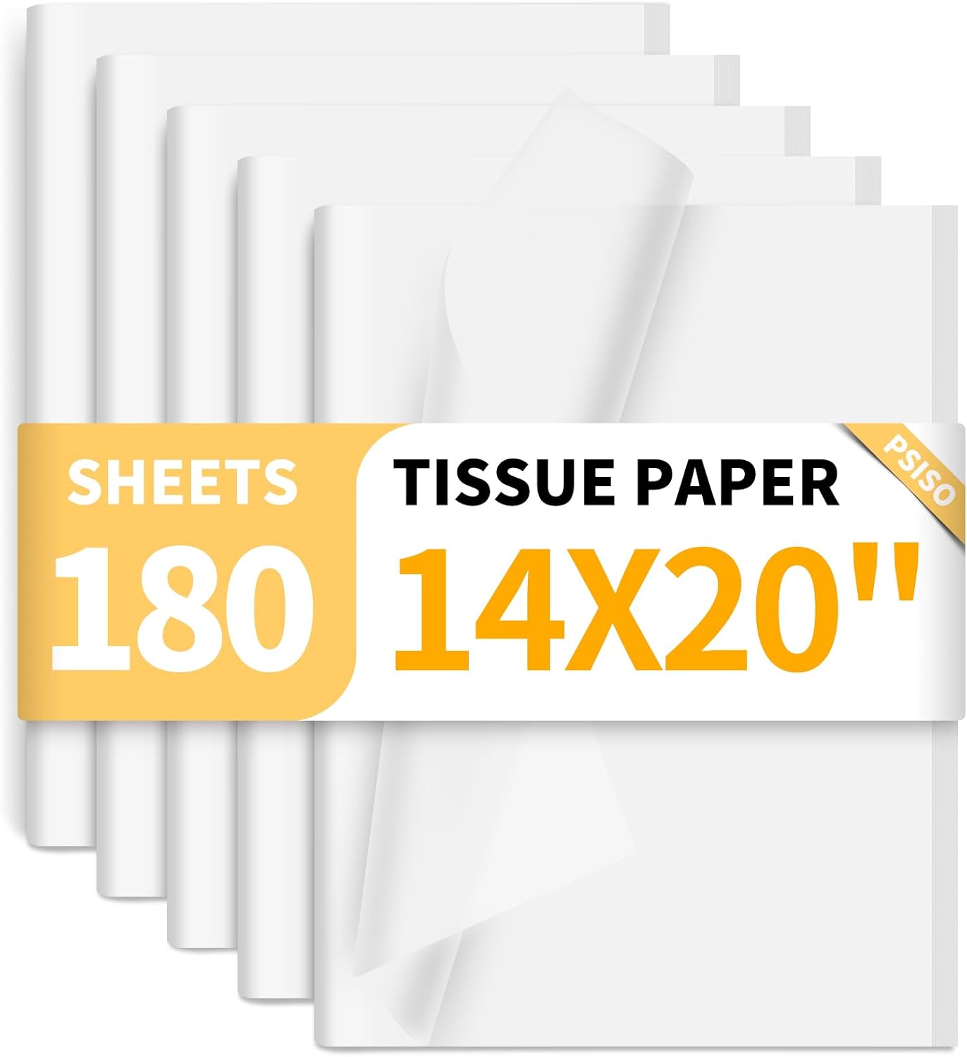 180 Sheets White Tissue Paper for Gift Bags Packaging Crafts 14 X 20 Inches