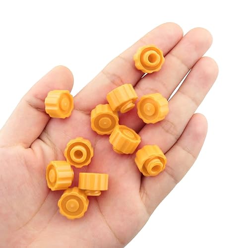 Miniatura 4 de ITROLLE Paquete de 100 tapas de jeringa Luer Lock sin aguja color amarillo