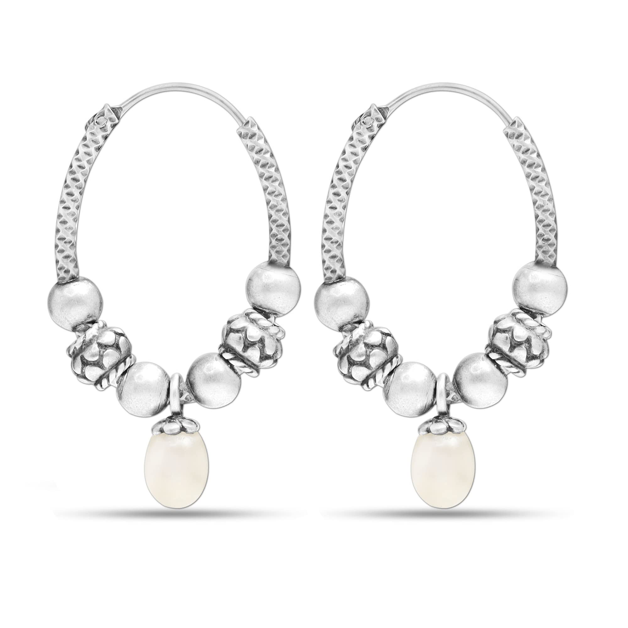 See full amazon price history chart for LeCalla 925 Sterling Silver BIS Hallmarked Antique Hanging Pearl Bali Hoop Earrings for Women and Girls LeCalla 925 Sterling Silver BIS Hallmarked Antique Hanging Pearl Bali Hoop Earrings for Women and Girls (B09P866MT8) Amazon Price History, Amazon Price Tracker