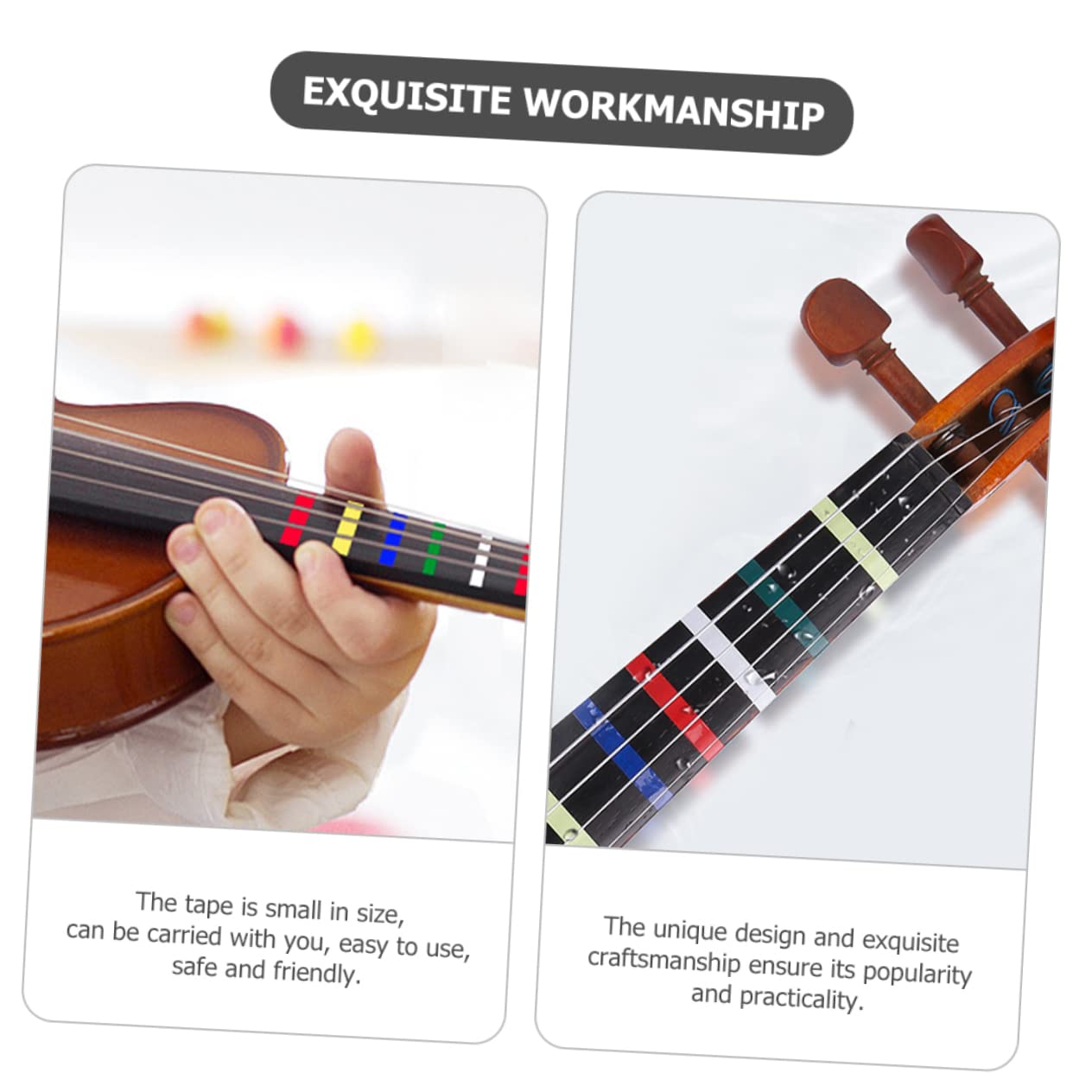 Abaodam 15rotoli Nastro Per Posizionamento Dita Per Violino Vari Colori Facile Da Applicare e Rimuovere Accessorio Per Principianti e Studenti Violino e Violoncello