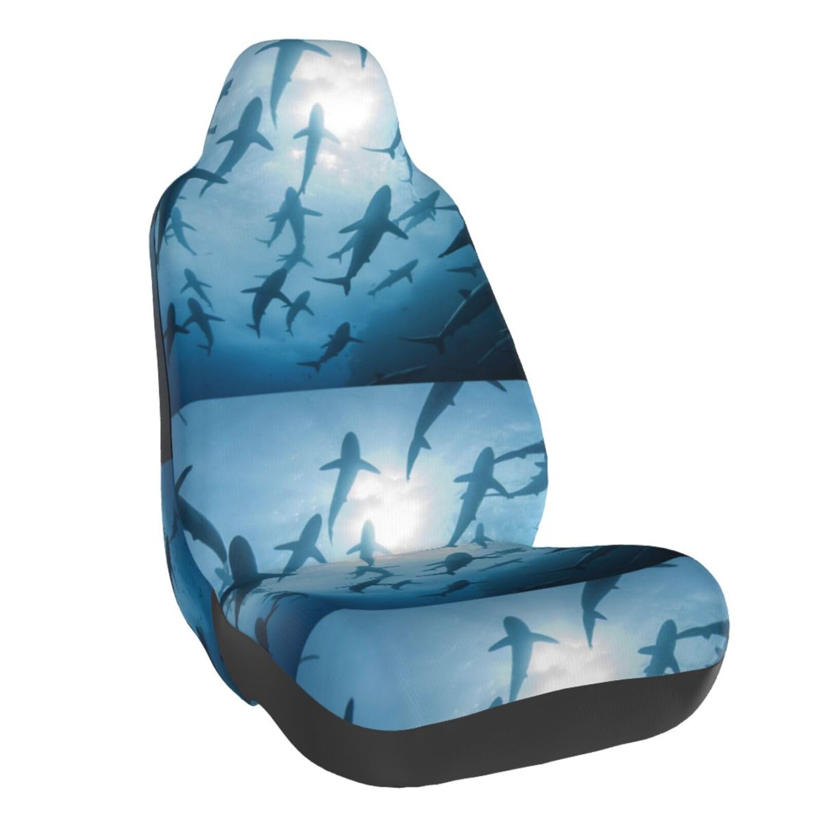 Housse de siège de voiture océan impression 3D pour intérieur auto universel - 6