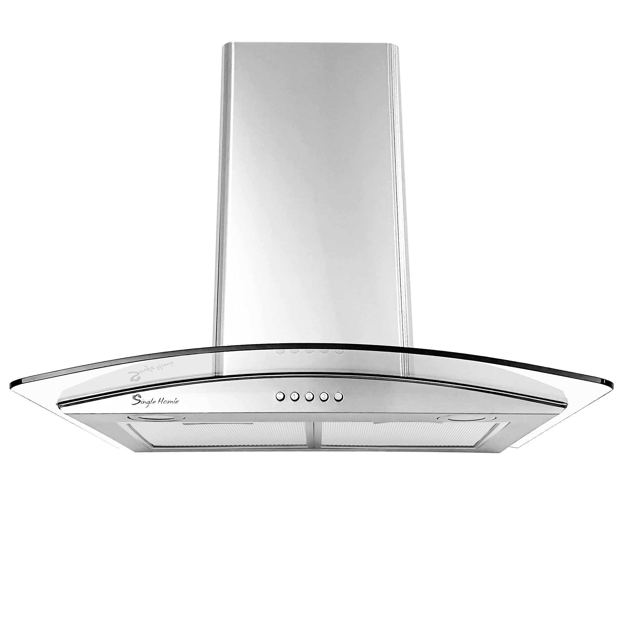Buy SINGLEHOMIE Cooker Hood 60cm, Extractor Hood Curved Glass, Wall ed