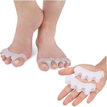 Amazon Hts 秘密の 画期的な 足指ケア グッズ 健康足指 外反母趾 巻き爪 対策 高品質シリコン 男女兼用 フリーサイズ 2個 両足 セット Hts 外反母趾 内反母趾用