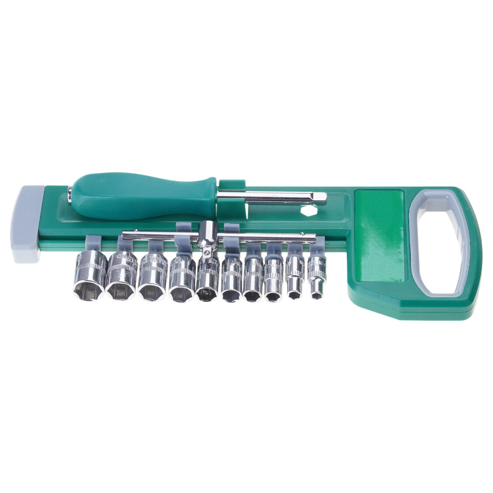 Msioytog Set A Practical Steel Multipurpose Ratcheting Wrench Complete With 12 Sockets Attachments Generic Compatibility For Tool Practical Adjustable Wrench For Machinery