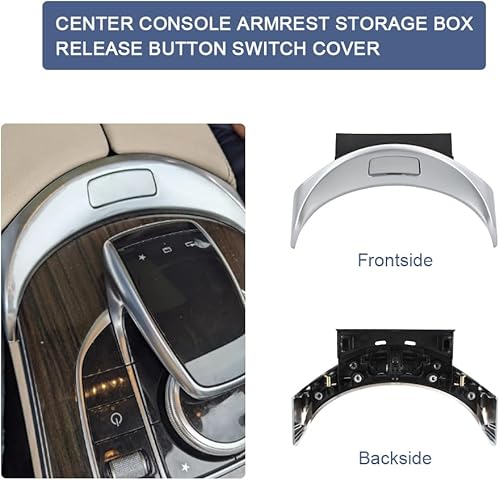 Miniatura 3 de COOL STAR 2056803711 A2056803407 - Caja de almacenamiento con botón de liberación A2056803407 para Mercedes-Benz W205 C450 C400 C350e C300 C63 C43