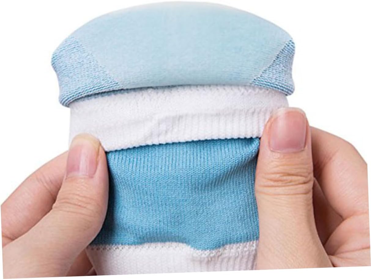 WOONEKY Vented Moisturizing Heel Socks Toe Recovery Socks Gel Pad for Dry Skin