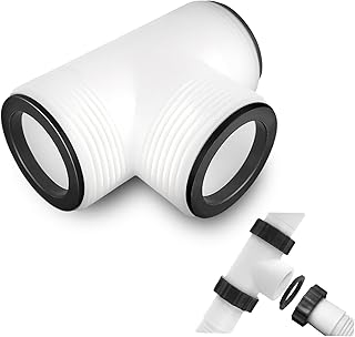 1.5 to 1.5 Pool Hose T Splitter - 3 Way Pool Hose Connector Replacement for Intex Coleman Above Ground Swimming Pool and Filter Pump