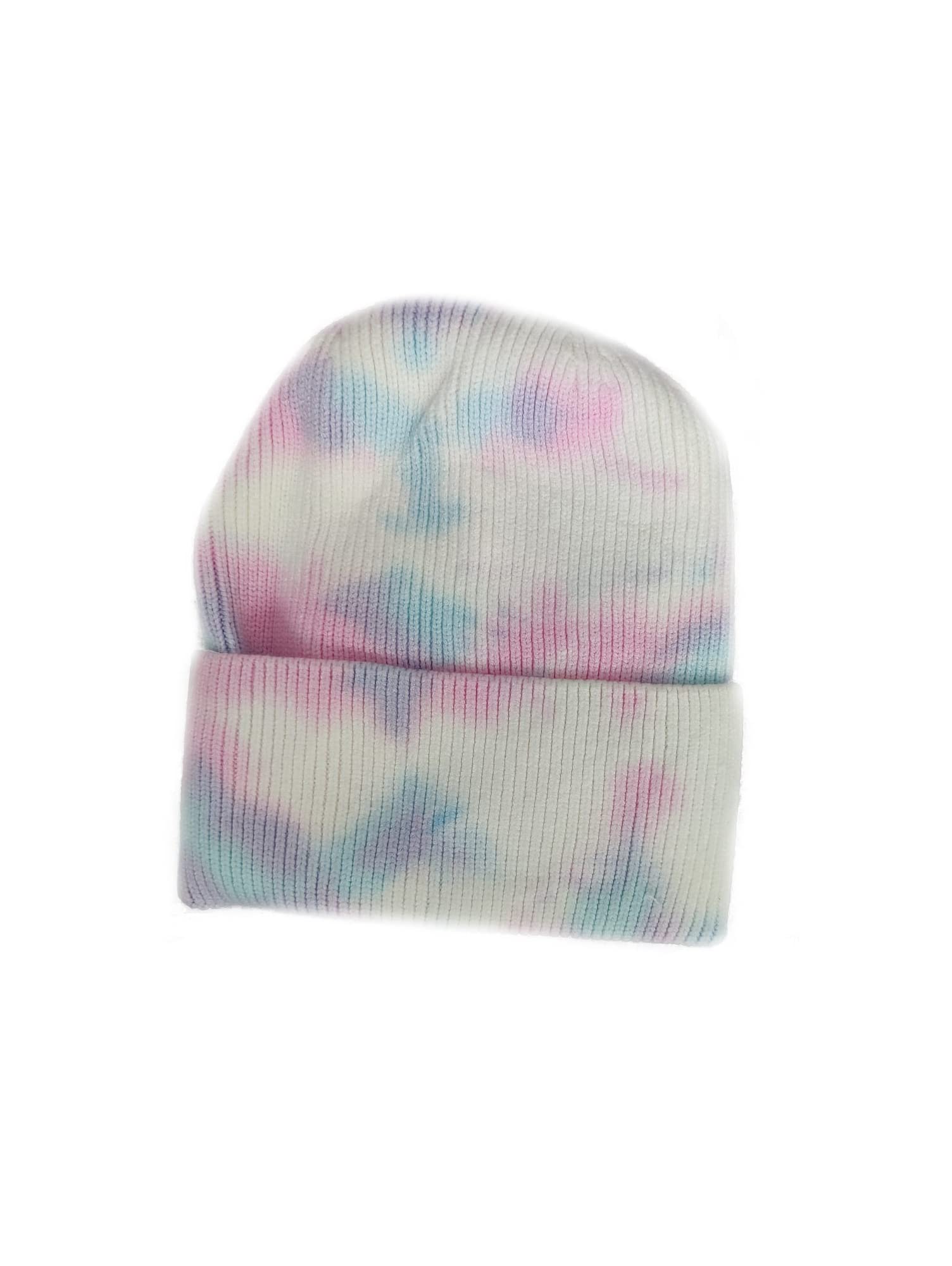 Macahel Tie Dye Beanie Hats (Pink)