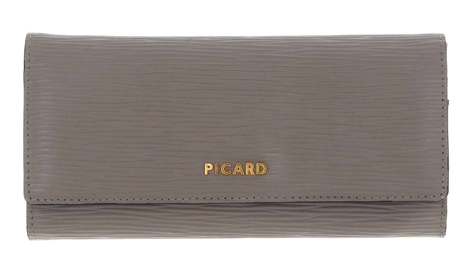 Picard Skórzany portfel Calais 1 Flap Wallet Cement Taupe