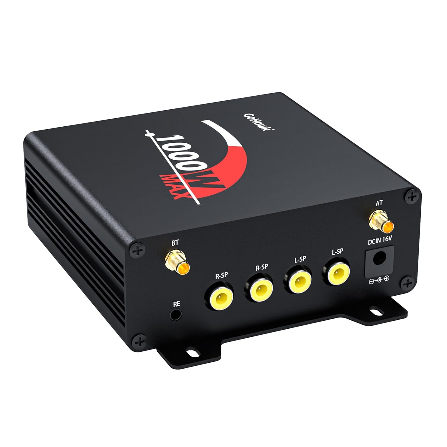 GoHawk T1000 Replacement 4-Channel Bluetooth Stereo Amplifier w/AUX USB SD Radio for TJ4-Q TN4-Q TS5-Q Harley Touring Motorcycle ATV UTV RZR Polaris Can-Am Wildcat