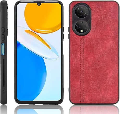 Miniatura 1 de Funda para Honor Play 30 Plus 5G, funda para Honor X7 de piel sintética con funda 3 en 1, color rojo