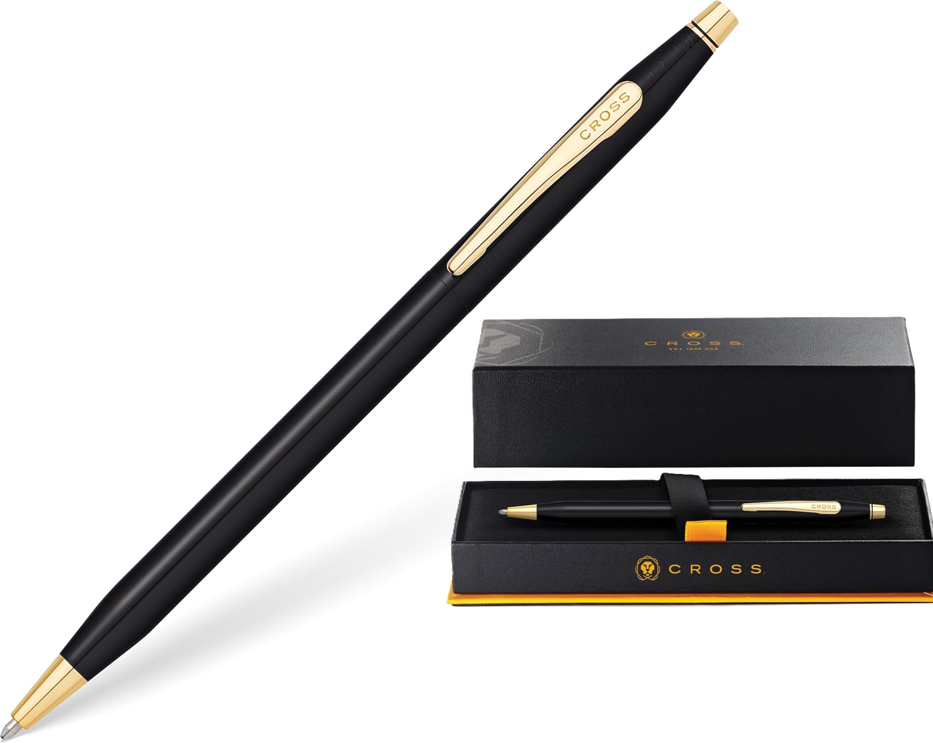 Cross Classic Century Refillable Ballpoint Pen (Black PVD and Gold, Ballpoint)