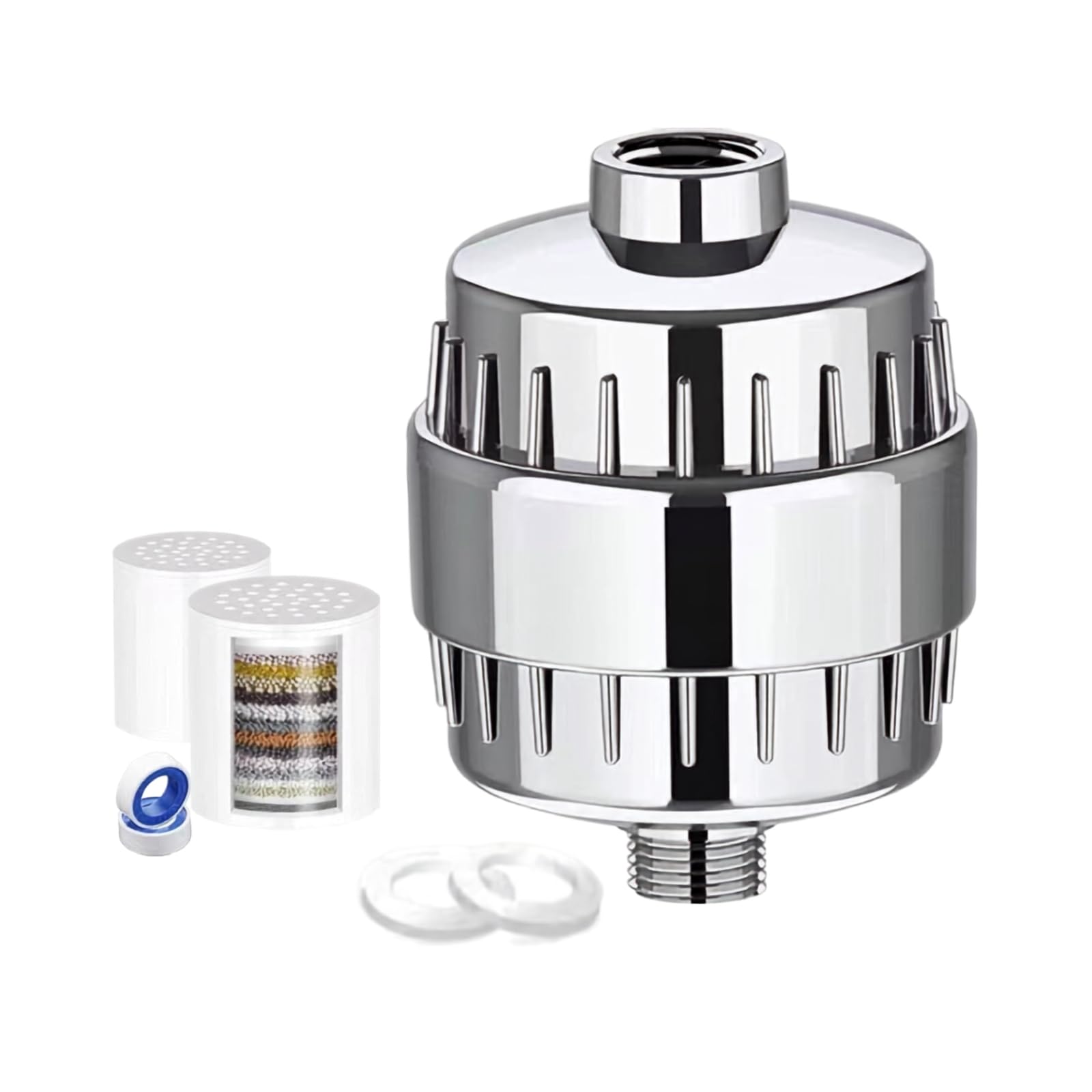 Bathroom Shower & Tap Water Filter Pack of 3 | Hard Water Purifier Attachment for Shower, Faucet & Sink | Advanced Filtration System to Reduce Chlorine & Impurities | Easy Installation-image-35