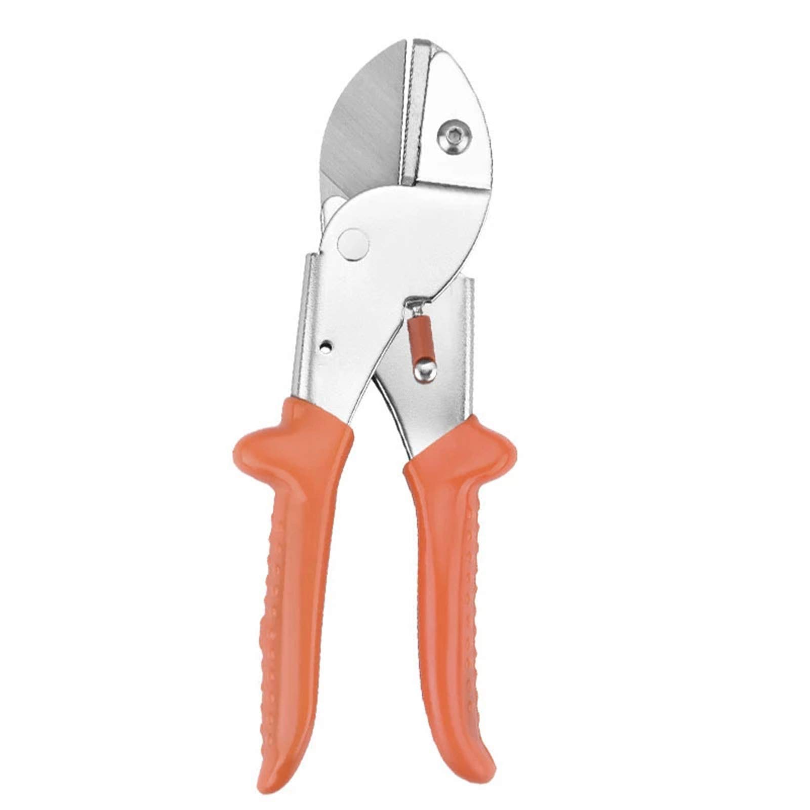Gartenschere aus Edelstahl, SK-5 Professionelle Gartenschere, Schere zum Pfropfen und Veredeln (Orange M)