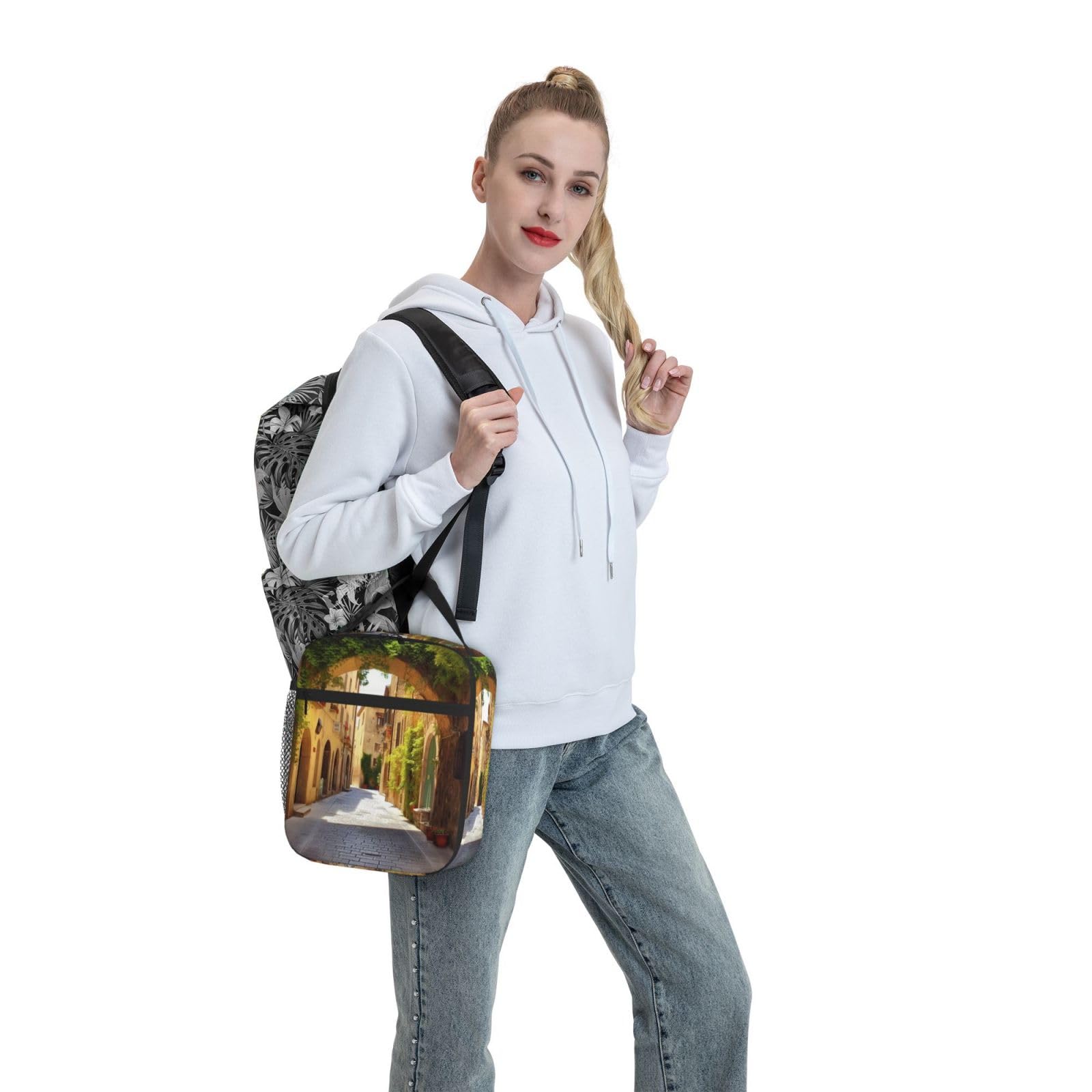 NOGRAX Borsa termica per il pranzo da donna, borsa per il pranzo riutilizzabile, impermeabile, a tenuta stagna, borsa termica