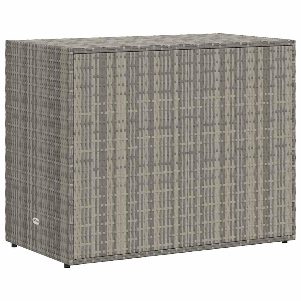 Armoire de rangement jardin Résine tressée Gris 100x55,5x80 cm
