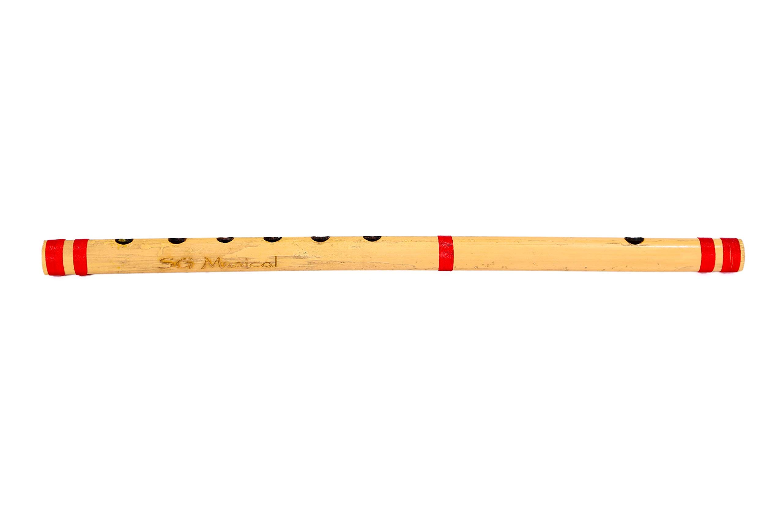 SG Musical G Natural Bamboo Flute Bansuri Size 17 Inches-picture-17