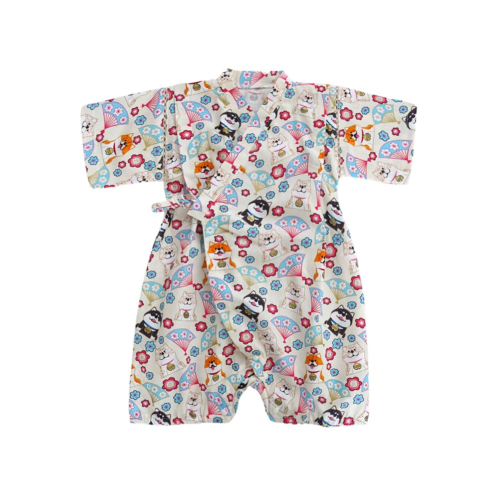 [Baby koi] ベビー服新生児赤ちゃん和服浴衣ロンパース半袖夏服カバーオール男の子女の子月齢フォト用出産準備