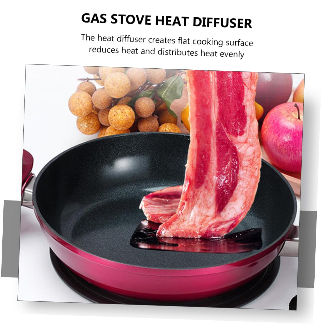 INOOMP Diffusore Calore Gas Stovetop Piastra Scongelamento Burn Protezione Pentole Riduttore per Cucina Gas e