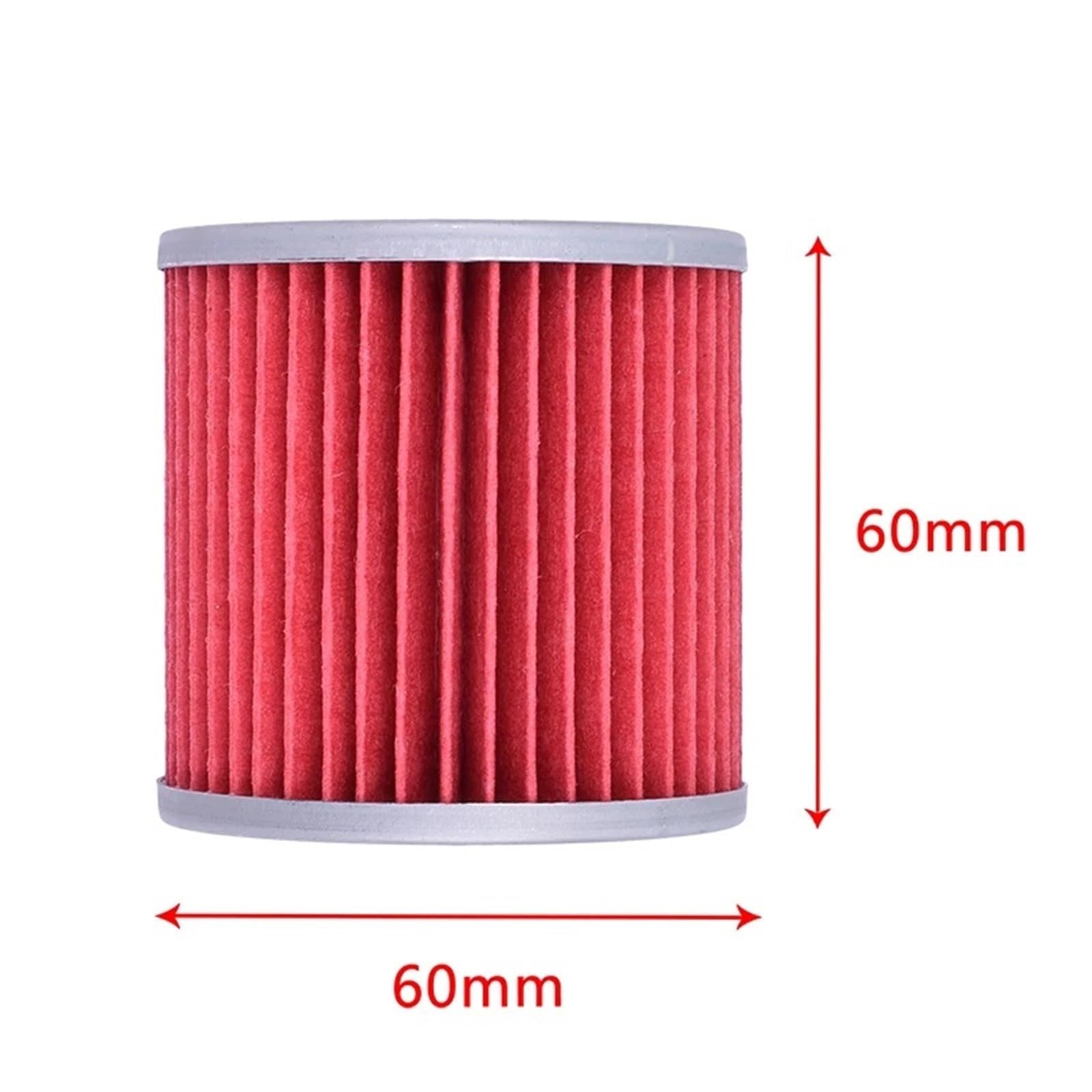 Motocyklowe Filtr 1/10 sztuk Filtr oleju motocyklowego pasuje do Hyosung GT 650 GT650 GT650R GT650S RS Sport Fi GV650 SE EFI ST7 GV700 Motocyklowe filtry oleju(10pcs Red)