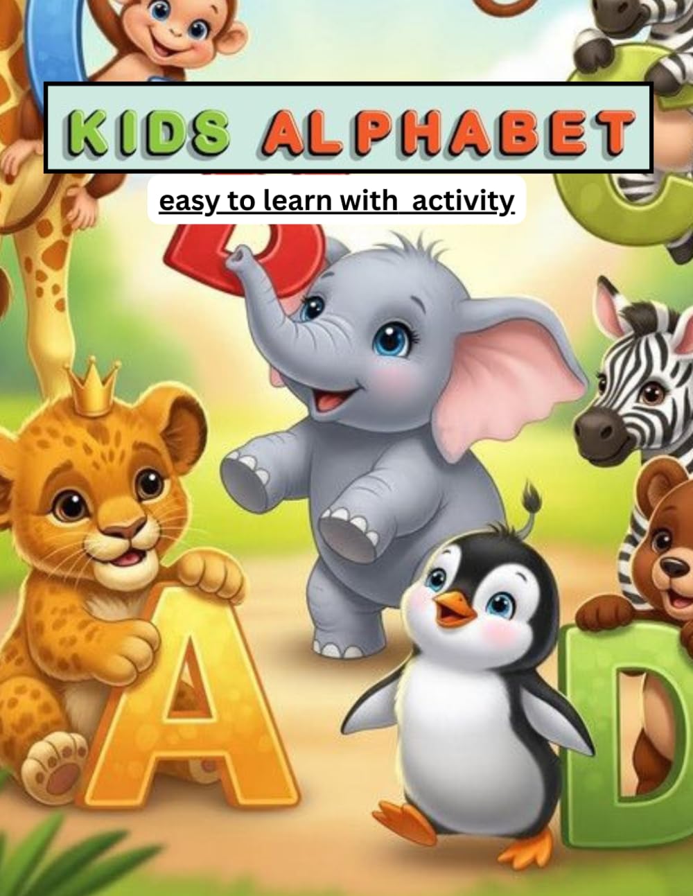 ALPHABET BOOK FOR AGE 3-5: CHILDREN EDUCATIONAL AND ACTIVITY BOOK