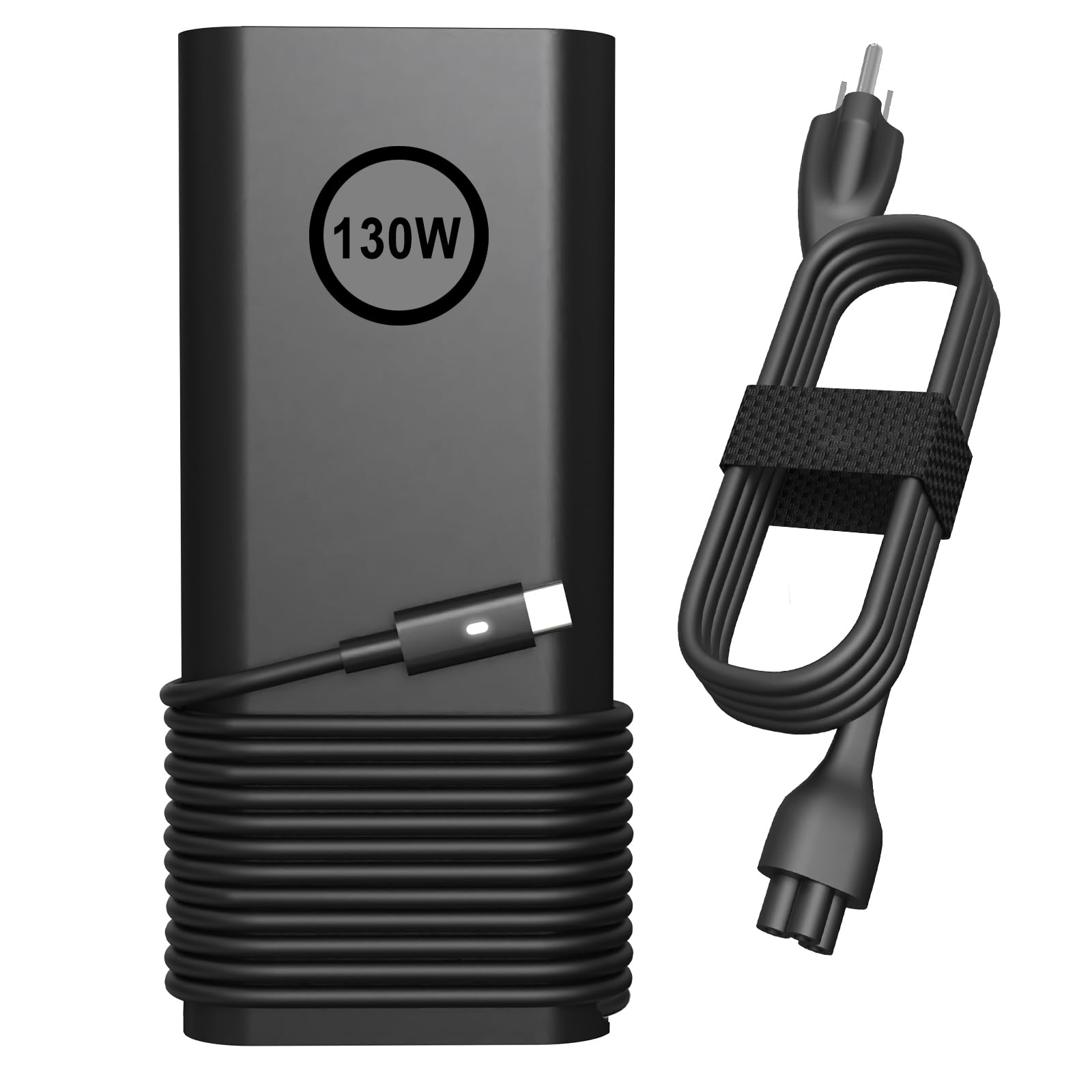 Photo 1 of 130W USB Type C Laptop Charger Compatible with Dell XPS 15 17 9500 9510 9520 9530 9700 9710 9720 2in1,Precision 5550 5560 5530 5570 5470 5480 5760,Latitude 5431 5531 AC Adapter Computer Power Cord