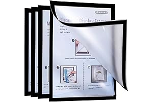 Durable and Waterproof Magnetic Sign Holder for Convenient Displaying (3 Pack)