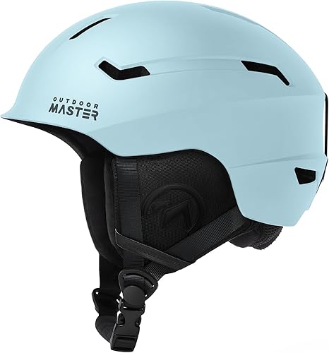 OutdoorMaster Casco de esquí de ciervo, casco de snowboard para adultos, carcasa de policarbonato duradera, espuma EPS protectora y 12 rejillas de