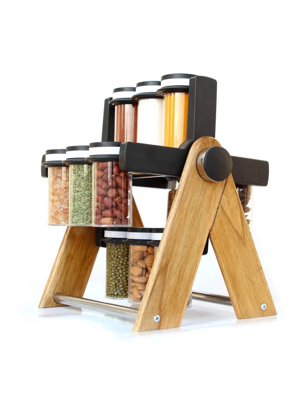 Buy FashN Spice Rack for Kitchen 12 pcs Plastic Rotating Revolving