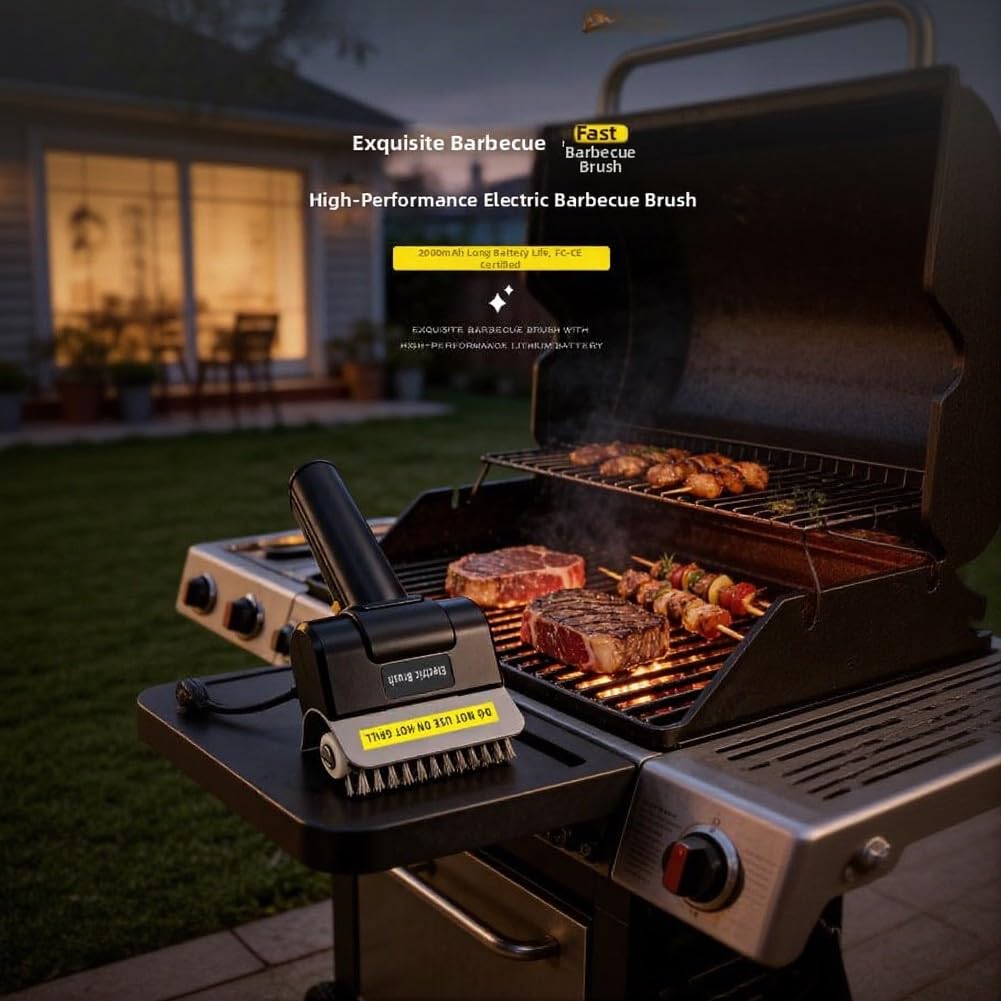 Pulitore ricaricabile per barbecue 90 minuti di durata pesante (3)