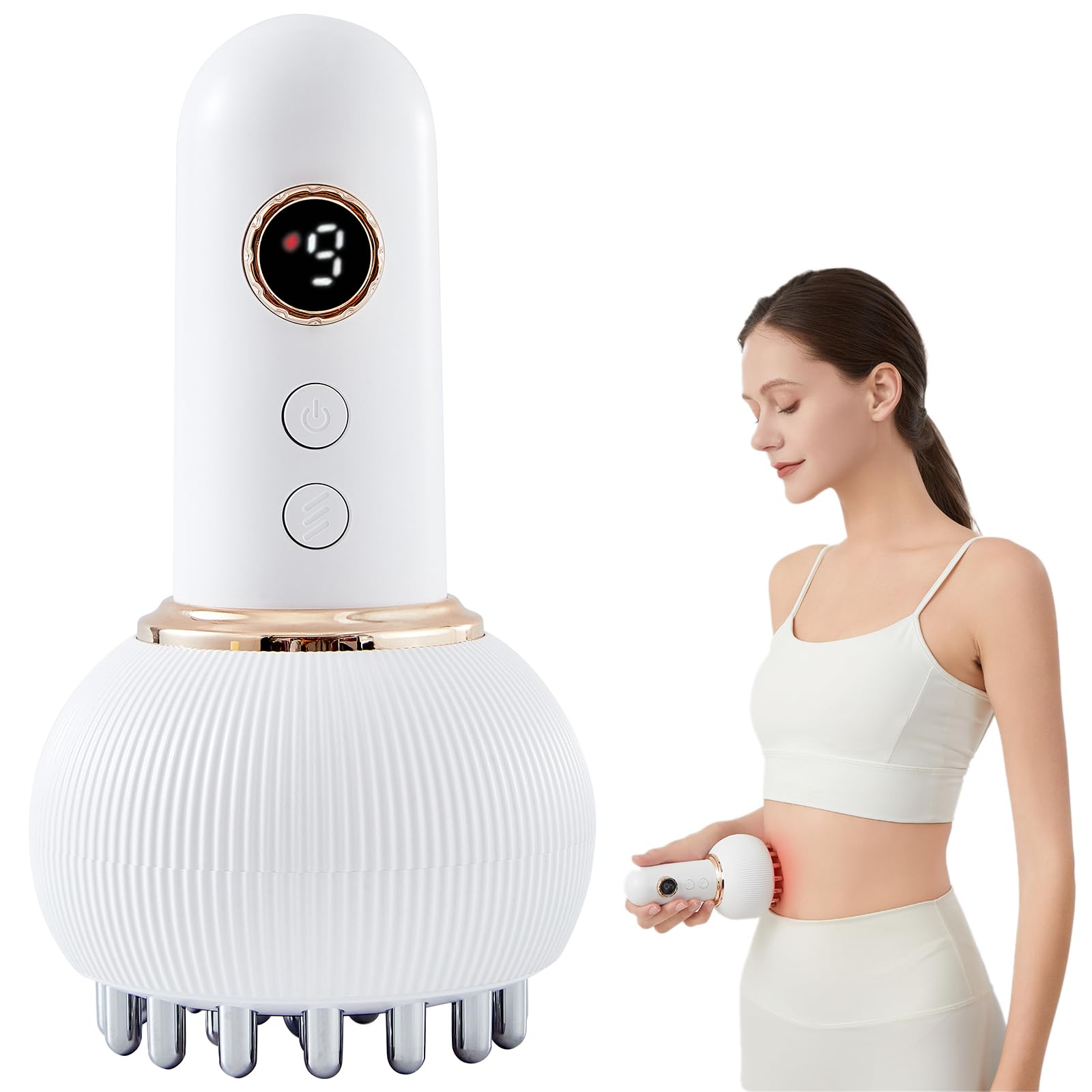 Paiaito Lymphatic Drainage Massager Anti Cellulite Massage Tool Helps Reduce Stretch Marks Cellulite for Legs Arms Belly Body