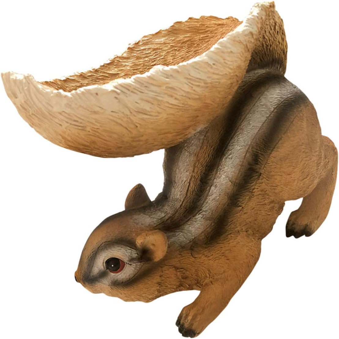 1pc Cute Cartoon Squirrel Feeder Creative Resin Statue for Lovely Outdoor Decor for Garden Lawn and Home Decoration for Friends and Family During Festivals