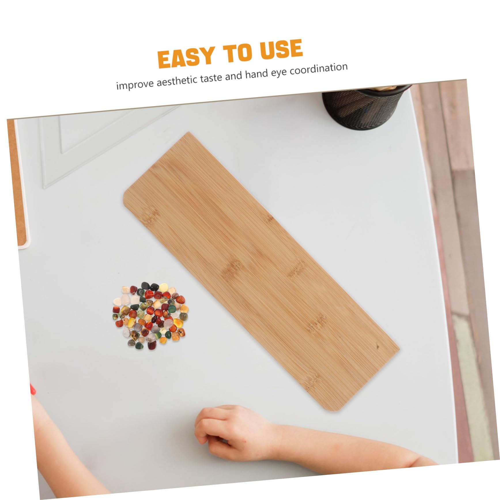 Juego de Mesa Mancala Cuentas y Guijarros para Niños | Bambú y Piedra, 1 Set Portátil, para Aula E Interior, Artesanía Cuidada y Desarrollo del Pensamiento Espacial