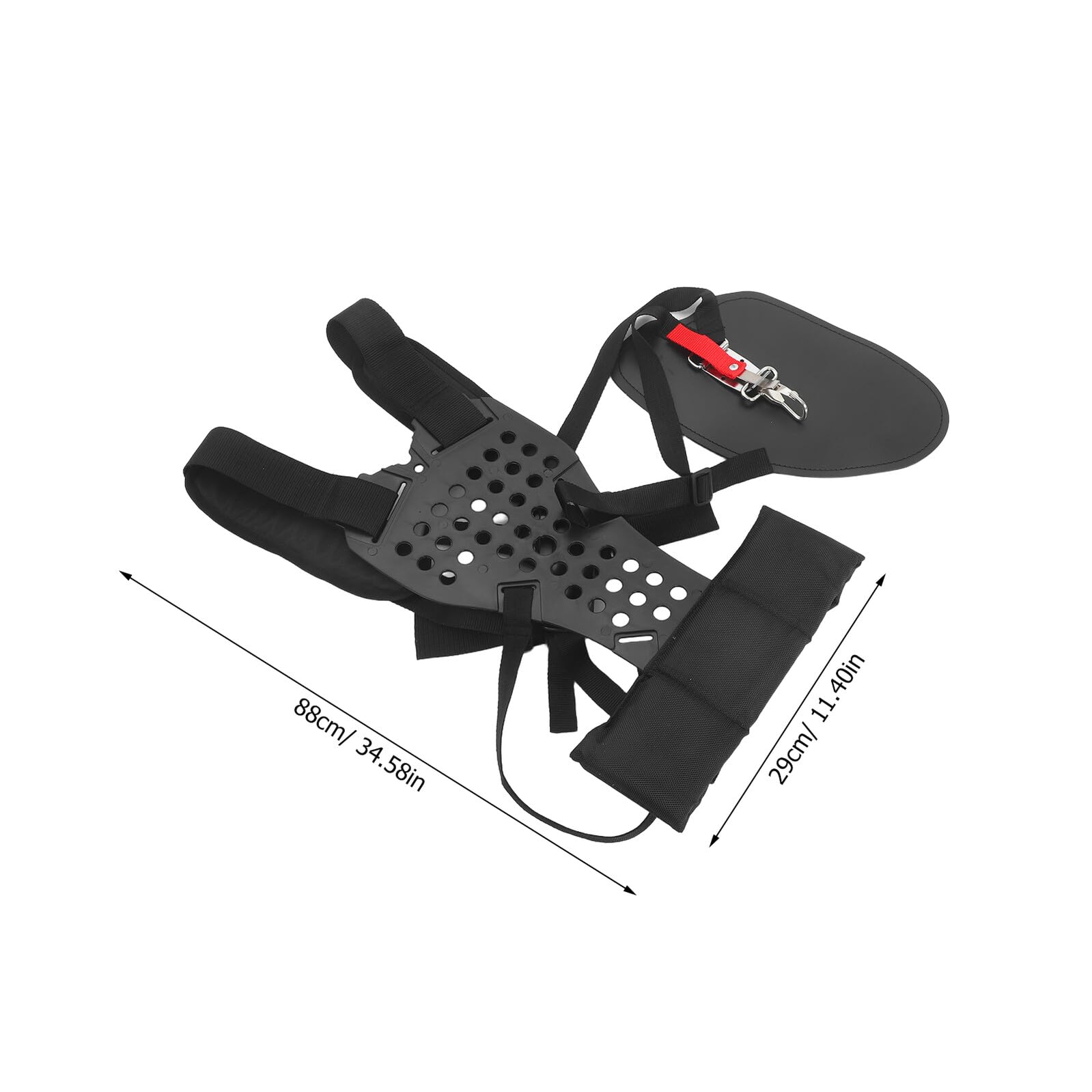 Alasum Cinghia Imbottita Regolabile per Decespugliatore Tracolla Doppia Spalla Traspirante Fascia Stabile per Tosaerba e Soffiatore Accessorio Versatile per Lavori di Giardinaggio