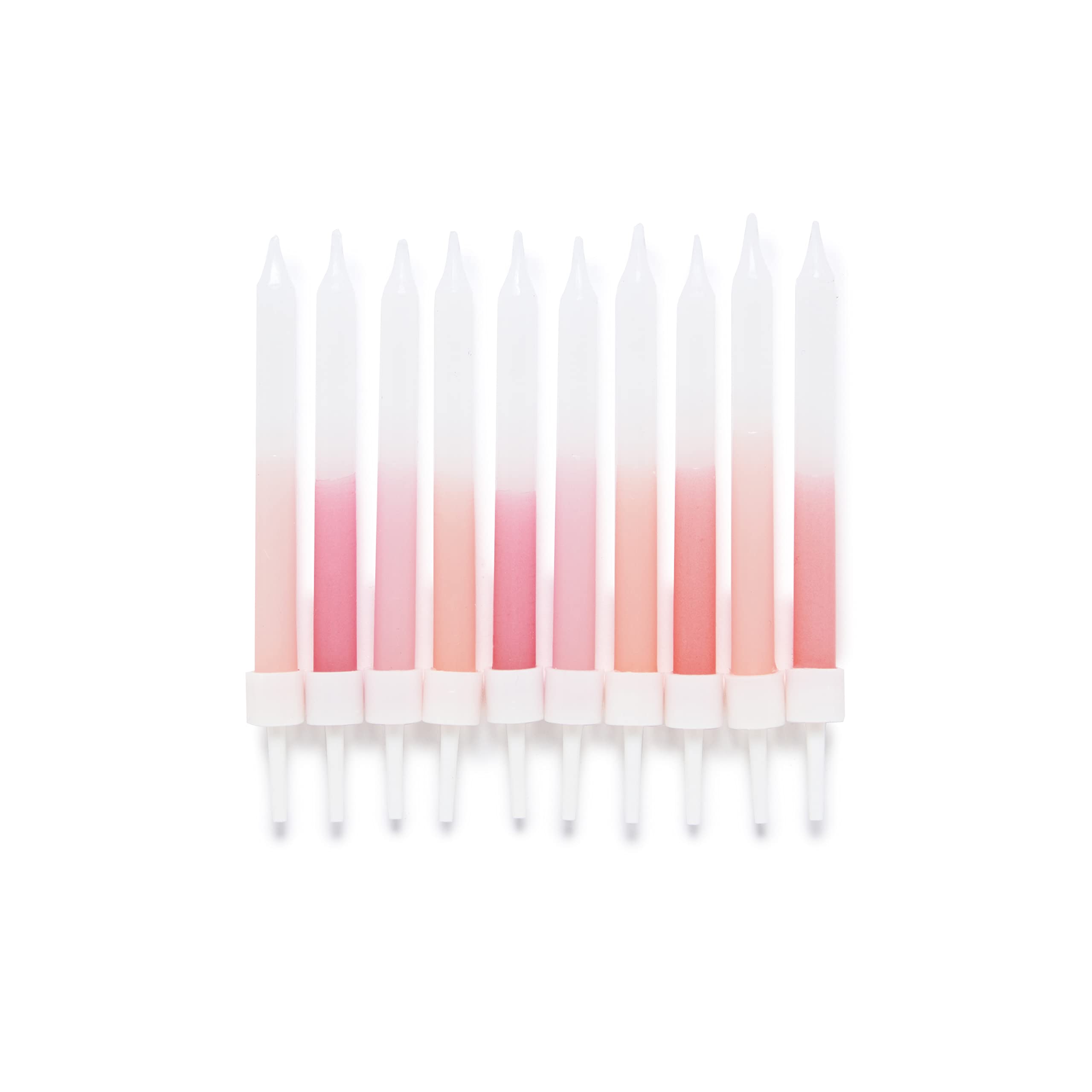 Amscan 9911940 Stnd Candle Gradient Pink- 10 Pack, 6 cm - Image 2