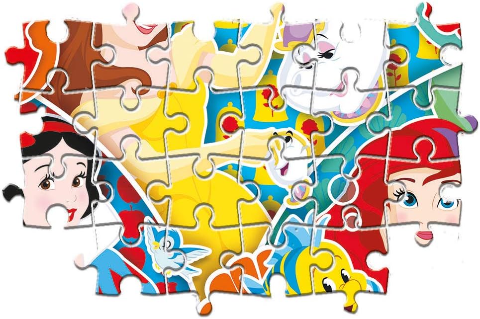 Clementoni – 24766 – Supercolor Puzzle – Disney Princess – 2 x 20 ...