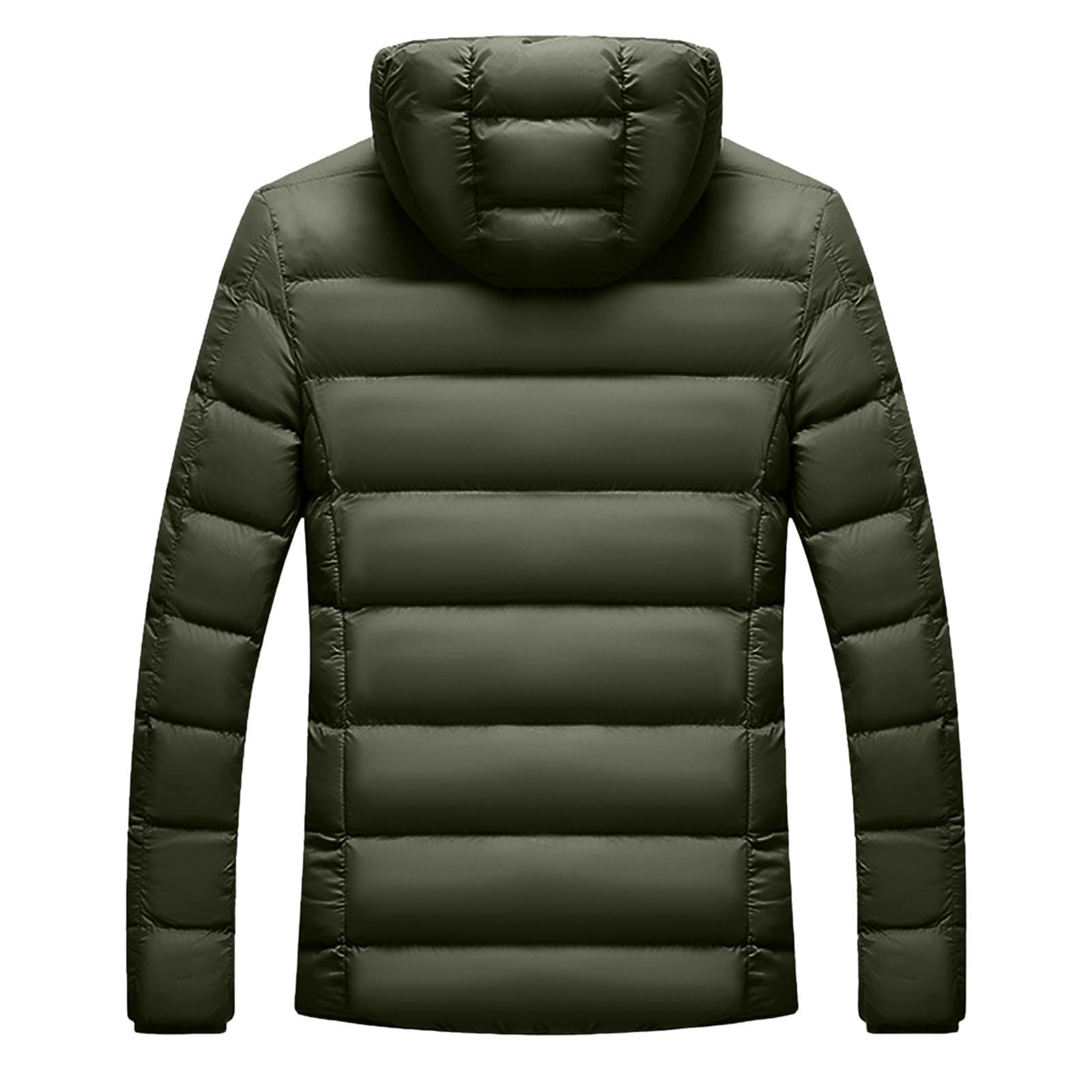 Abrigo Hombre Chaqueta Negra Hombre Parka Verde Abrigo Negro Parkas Militares Chaqueta Militar Tres Cuartos Jacket Parka Larga Abrigos De Paño Militar Plumas Casual Plumas Men Warm Fashionable Hooded
