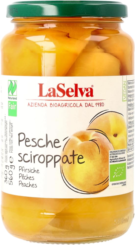 Pfirsiche in Stücken, leicht gezuckert 6 x 560 g