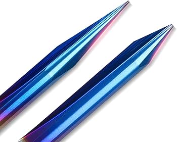 ALEYHA 6mm Shank 2 Flutes Straight Engraving Bits Nano Blue Coated